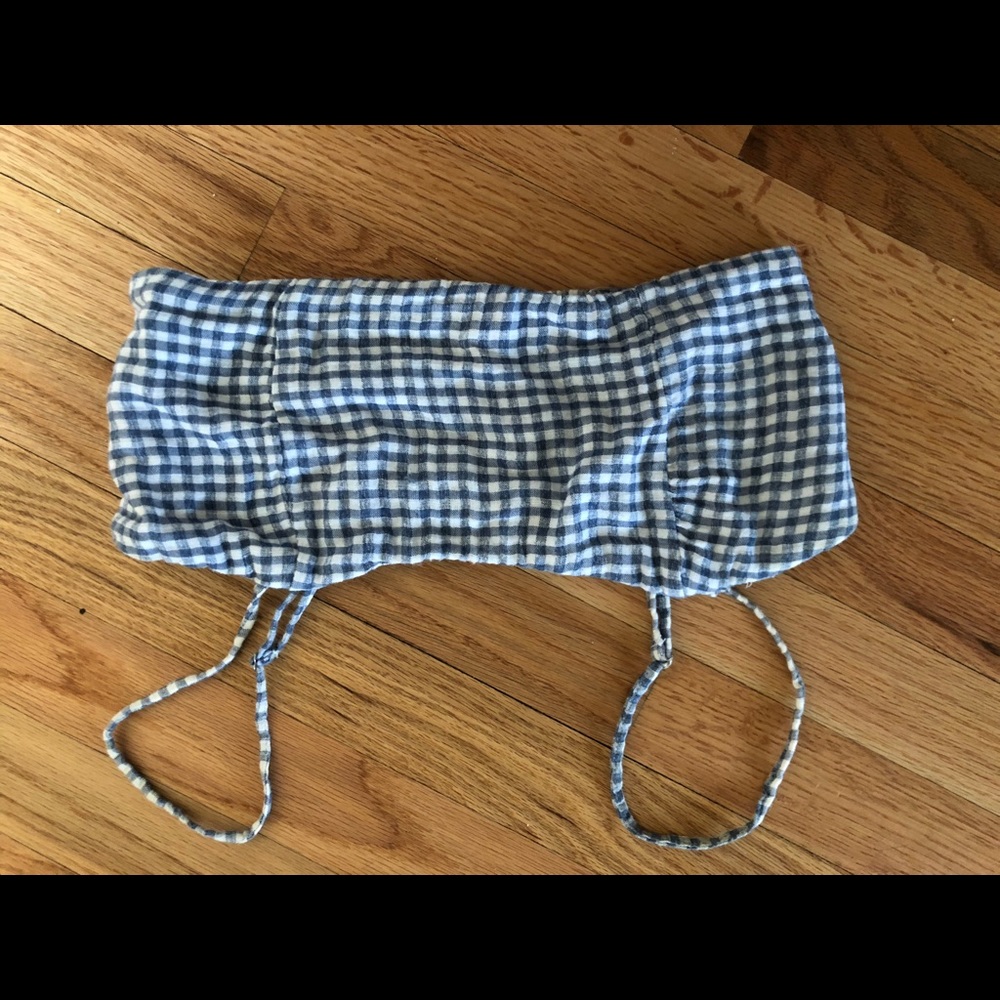 brandy melville gingham crop top